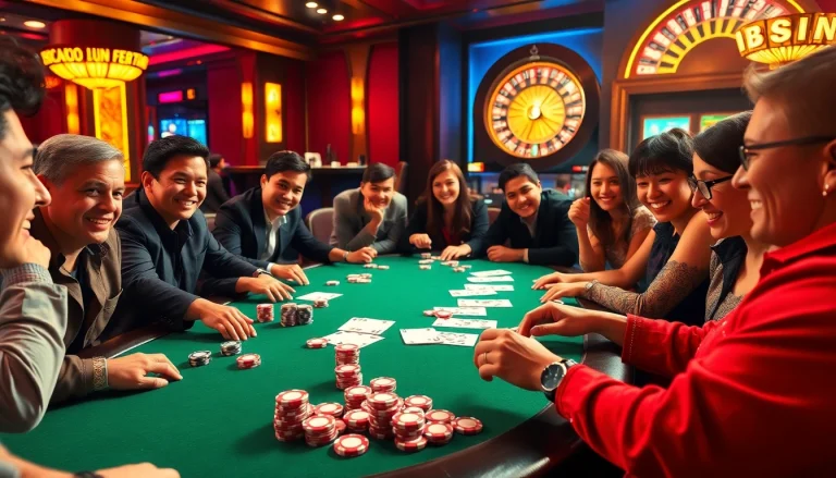 Experience thrilling moments at the poker table with bancaonline88, featuring exciting gameplay and vibrant casino ambiance.