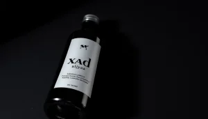 Showcasing Xado alyva bottle with a premium design, ideal for enhancing vehicle performance.