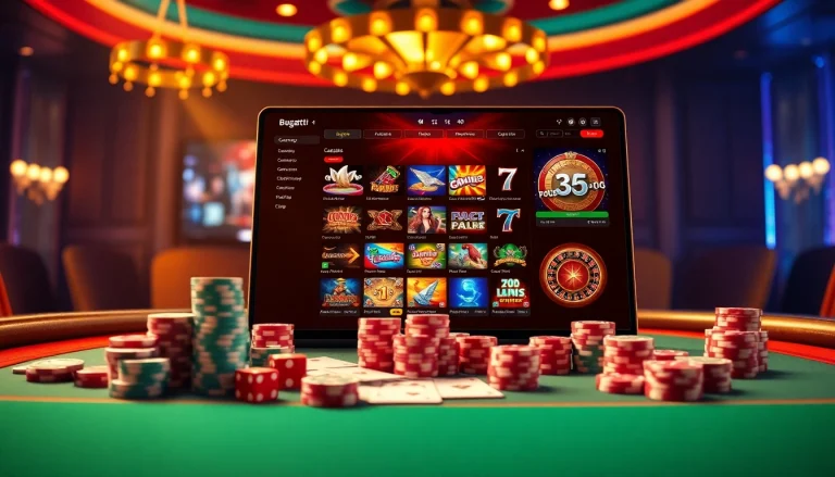 Experience the thrill of Bugatti8 as players engage in immersive online gambling activities.