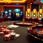 Players placing bets at a vibrant casino table at 789club, showcasing excitement and luxury.