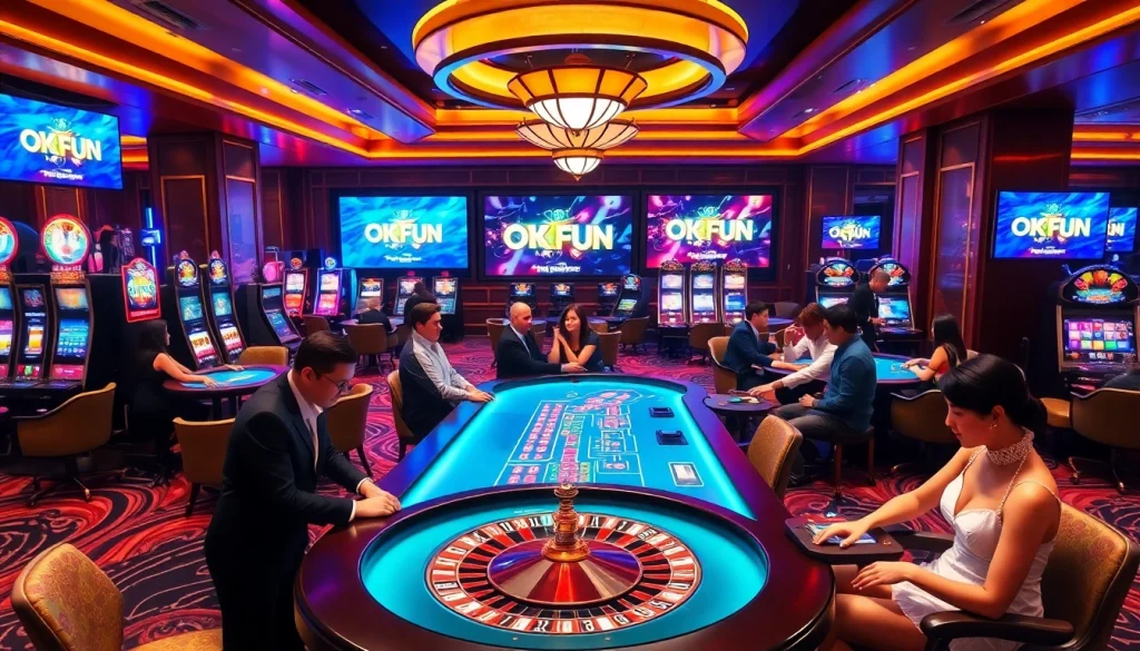 Experience the excitement of OK FUN with vibrant casino action and thrilling games.