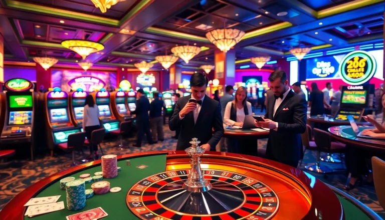 Experience thrilling gameplay on the luxury casino floor with Ok99 gambling elements.