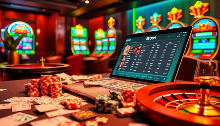 Experience thrilling online betting with link SV388 at a vibrant casino interface featuring live cockfighting matches.