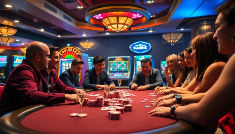 Experience thrilling gameplay at https://68win2025.online/ with vibrant casino elements and excited gamblers.