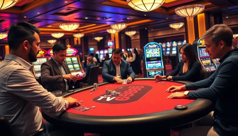 Experience the thrill of gaming at TV88's vibrant casino.