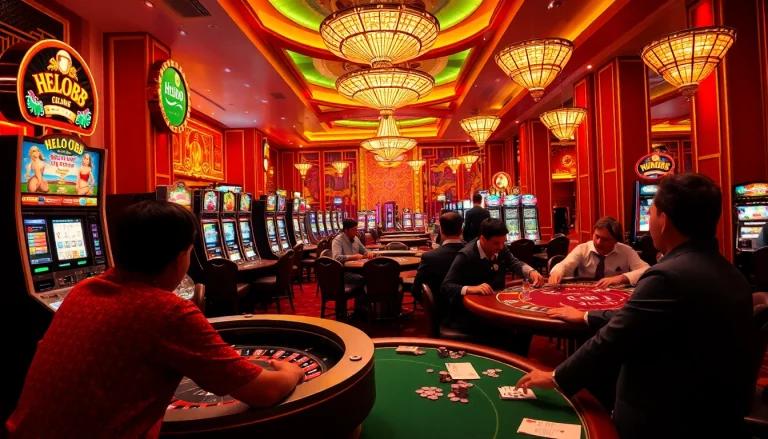 Experience the thrill of Hello88 with vibrant casino action and lively gaming tables.