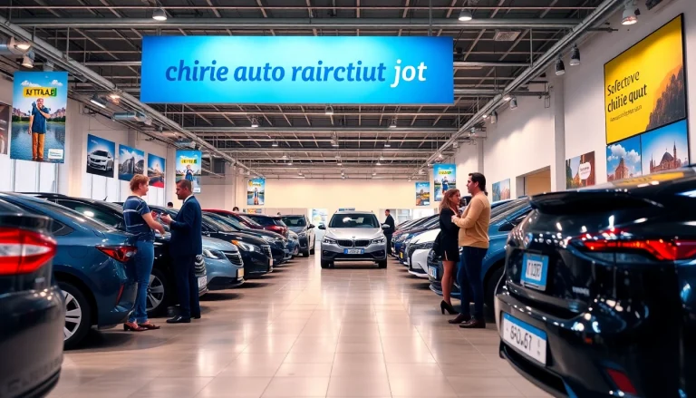 Chirie auto ieftin options in Chișinău's modern car rental showroom.