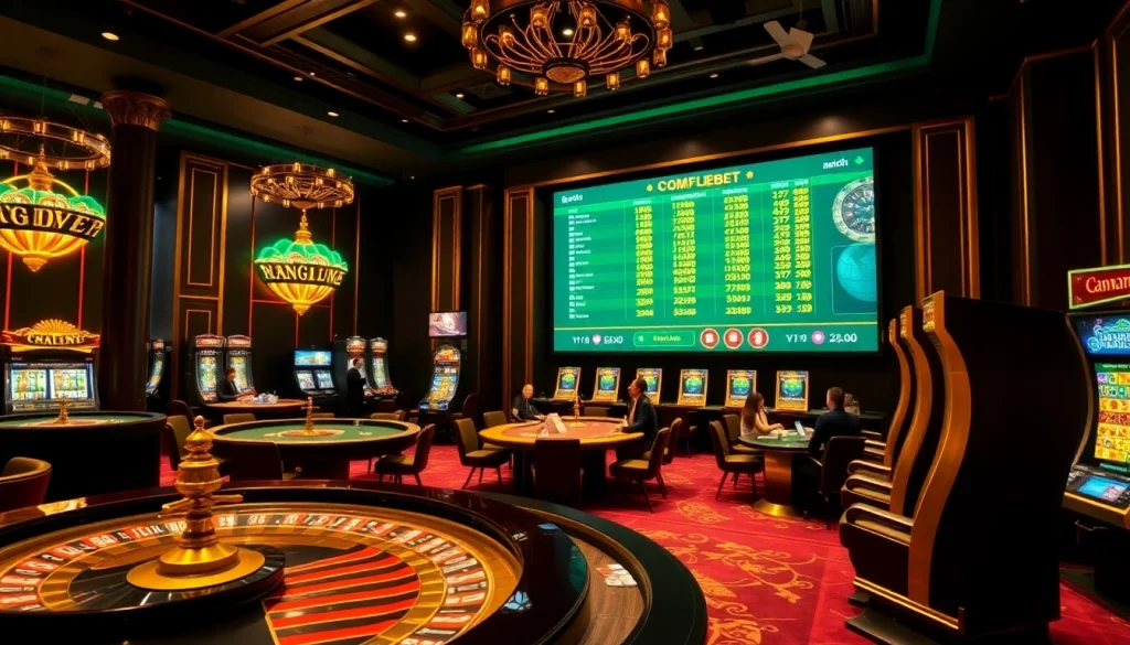 Experience the thrilling atmosphere of Trang chủ Thabet with live casino games and vibrant betting action.
