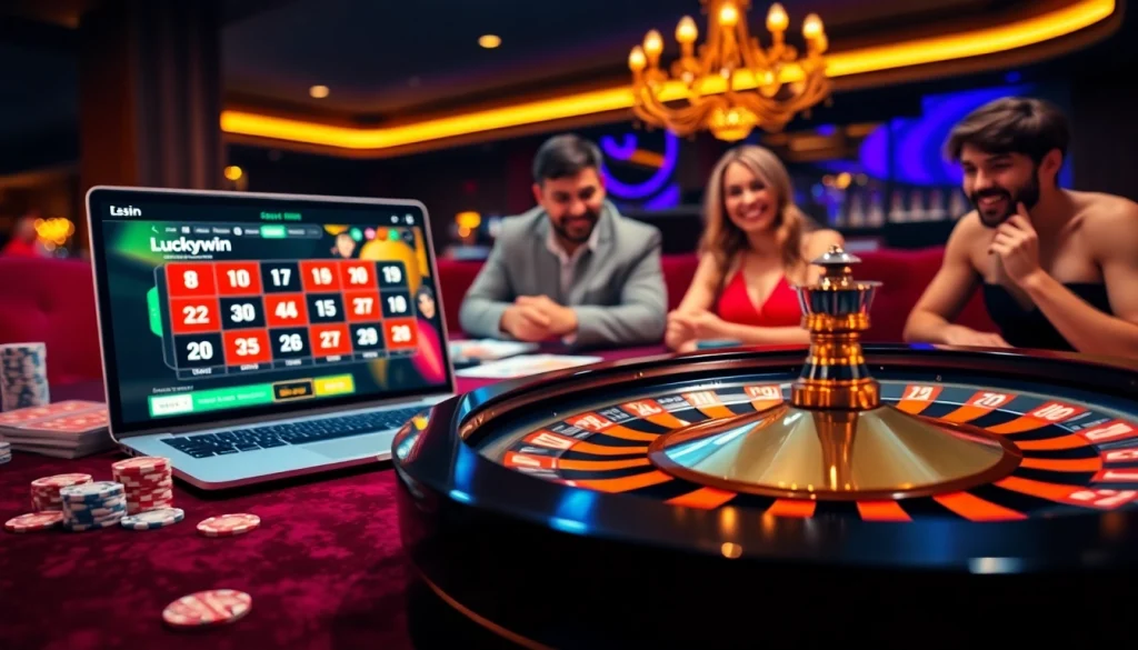 Experience the thrilling atmosphere of Luckywin com with vibrant casino games and engaging players.