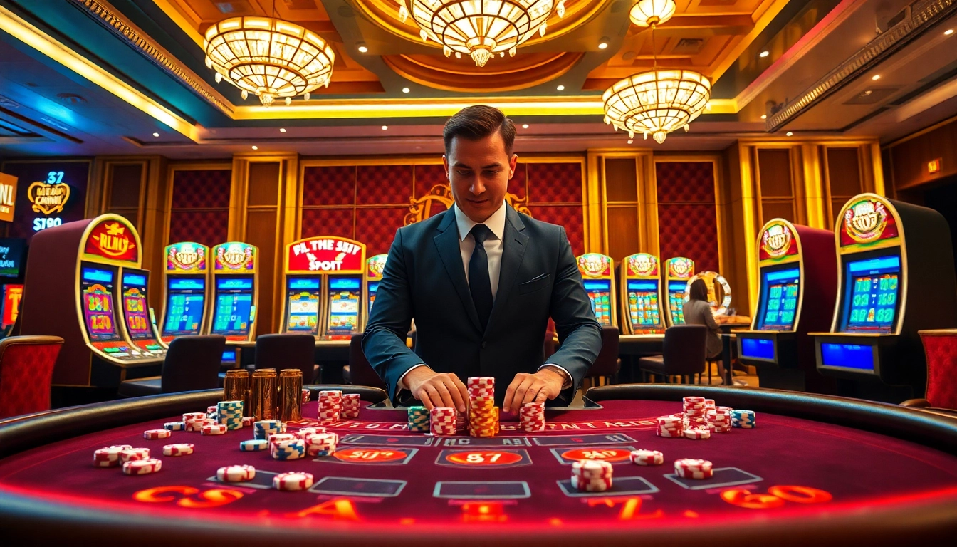 Experience the thrill of gaming with link PS99 at a luxurious casino table.