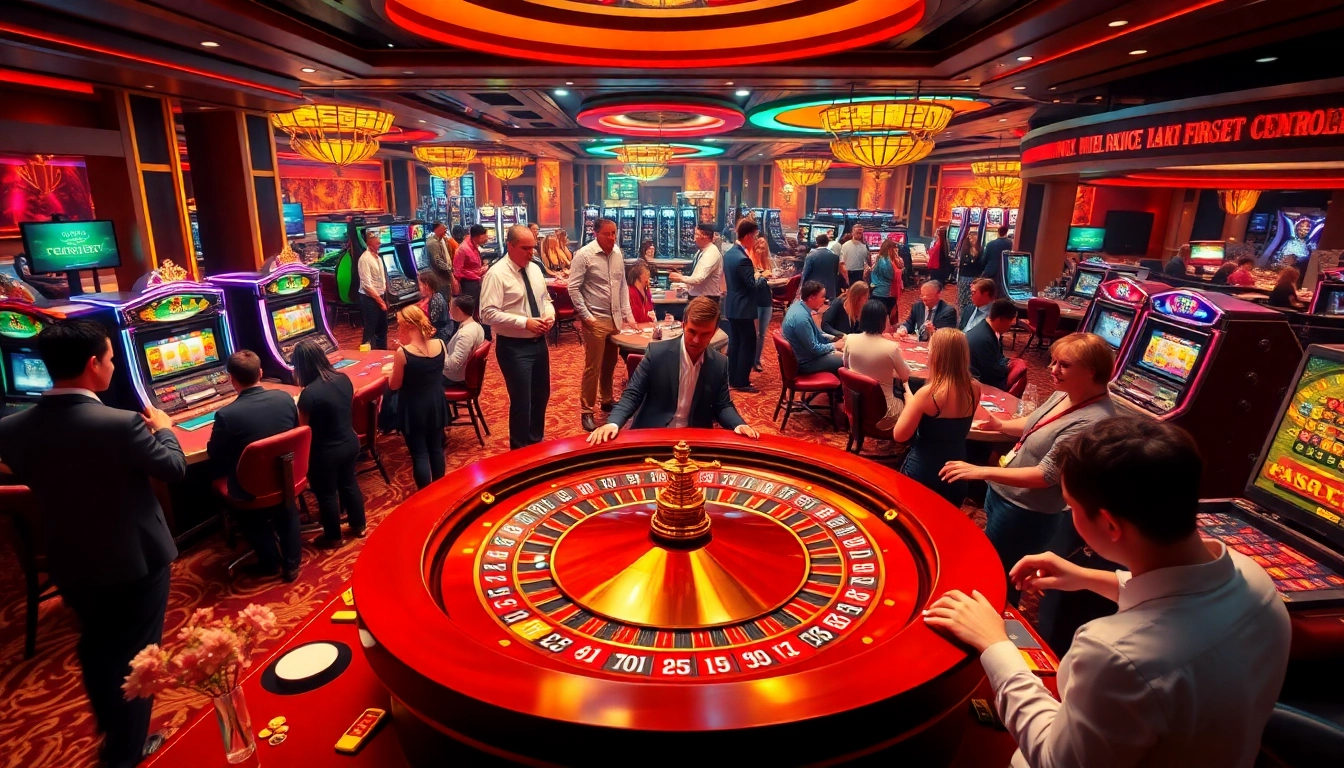 An engaging casino scene showcasing roulette and excited players with a focus on https://xx88.eu.com/ gaming elements.