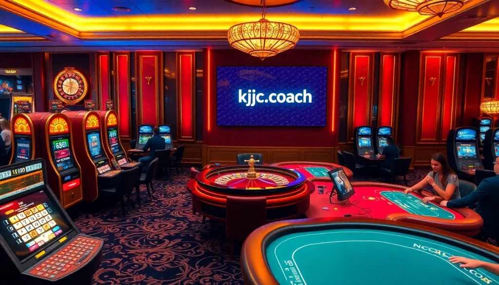Experience thrilling online gambling at https://kjc.coach/ with vibrant slot machines and engaging players.