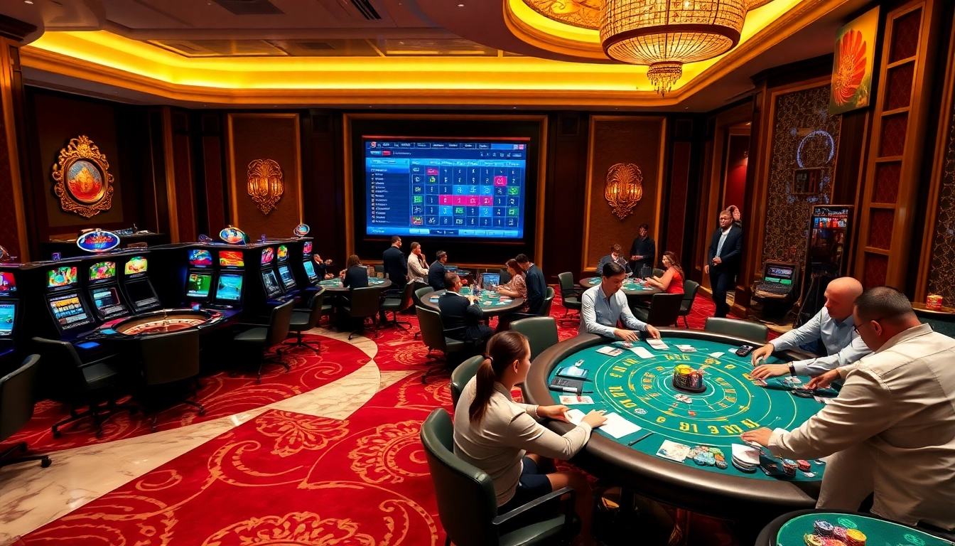Engaging scene at a luxurious casino showcasing games and excitement at https://www.bdjl.win/.