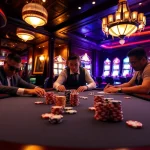 Players at a glamorous casino poker table enjoying high-stakes games at u88.