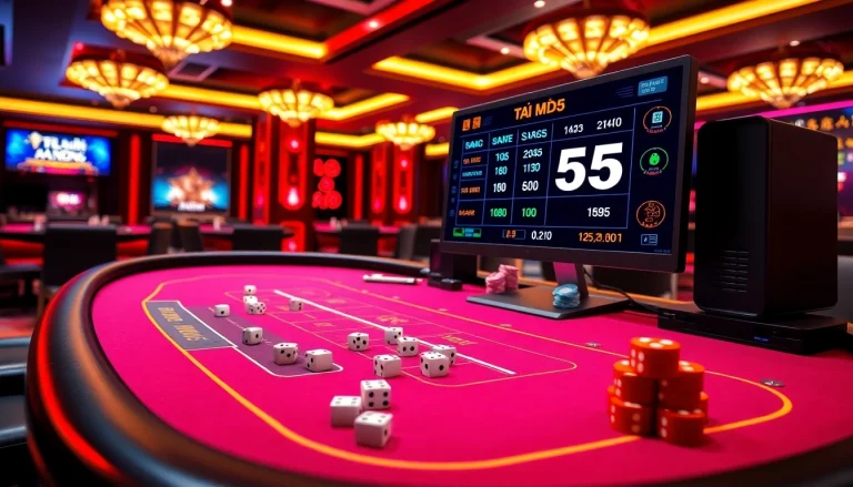 Play thrilling Tài Xỉu MD5 with secure, transparent results on a vibrant digital table.