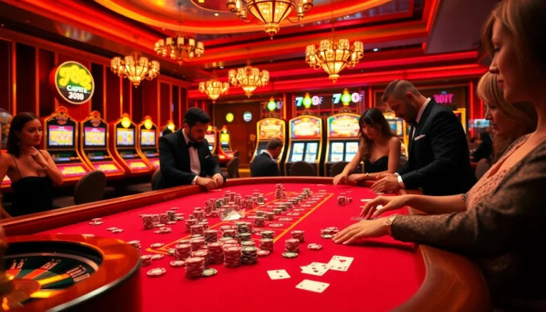 Experience thrilling gameplay at 789f with vibrant casino tables and eager players.