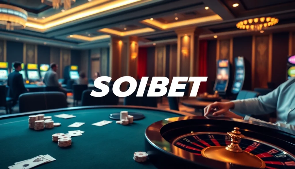Experience the thrill of online gambling with SOIBET's vibrant casino atmosphere featuring exciting games and high-quality setups.