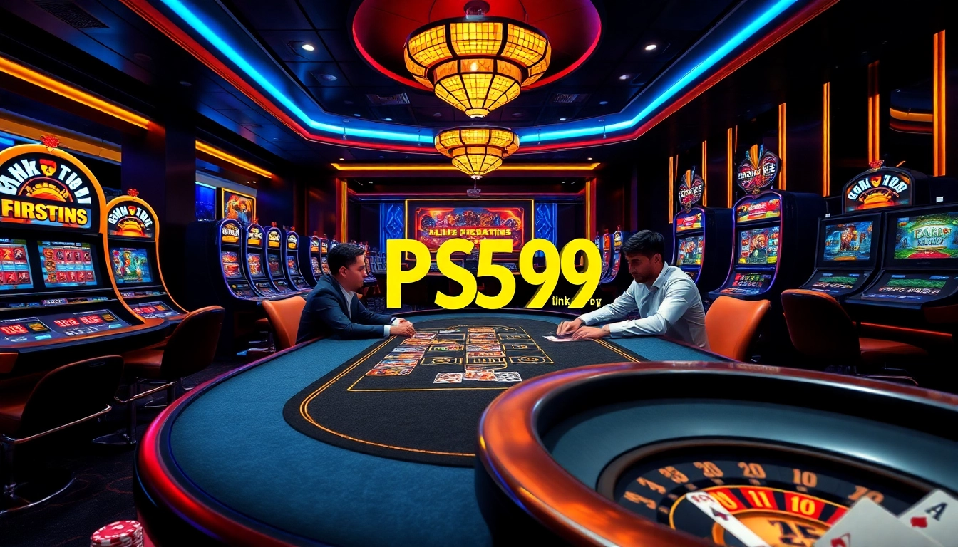 Experience high-stakes gaming excitement with the link PS99 at a luxurious casino.