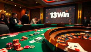 Experience the thrill of winning at 13Win with engaging casino games and vibrant ambiance.