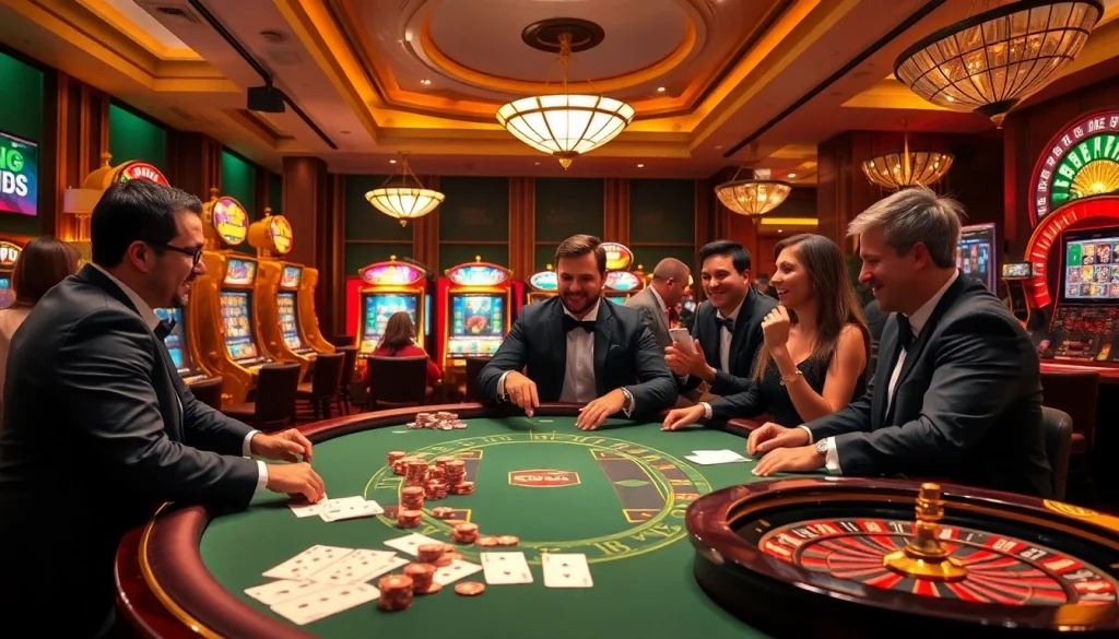 Experience high-stakes gameplay with rikvip.mx at a luxurious casino table filled with excitement.
