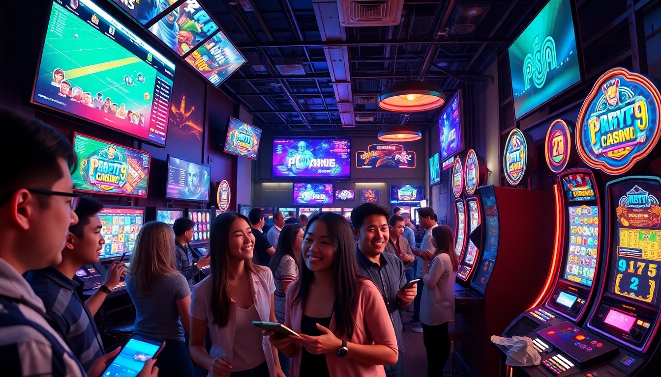 Dynamic online gambling experience at PS99 with diverse players engaged in sports betting and gaming.