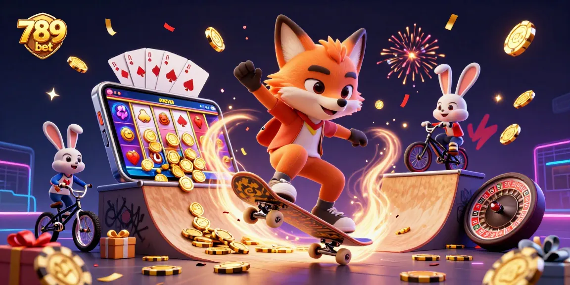 Experience thrilling gameplay with 789 bet featuring a vibrant casino scene full of action and excitement.