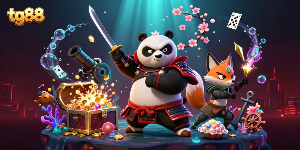 Join the excitement at tg88, where fierce warriors defend their treasures in a vibrant casino world.