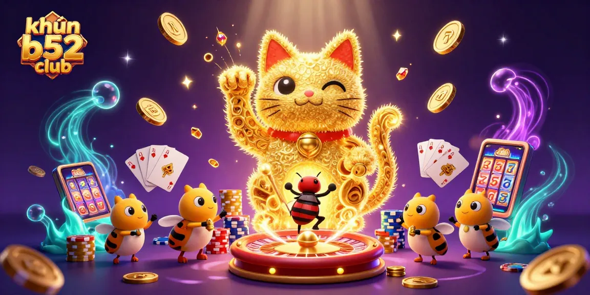 Engage with khuyến mãi b52 club through vibrant casino promotions depicted with dynamic gaming elements.