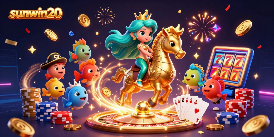 Experience excitement with sunwin20 in this vibrant casino adventure featuring a mermaid princess.