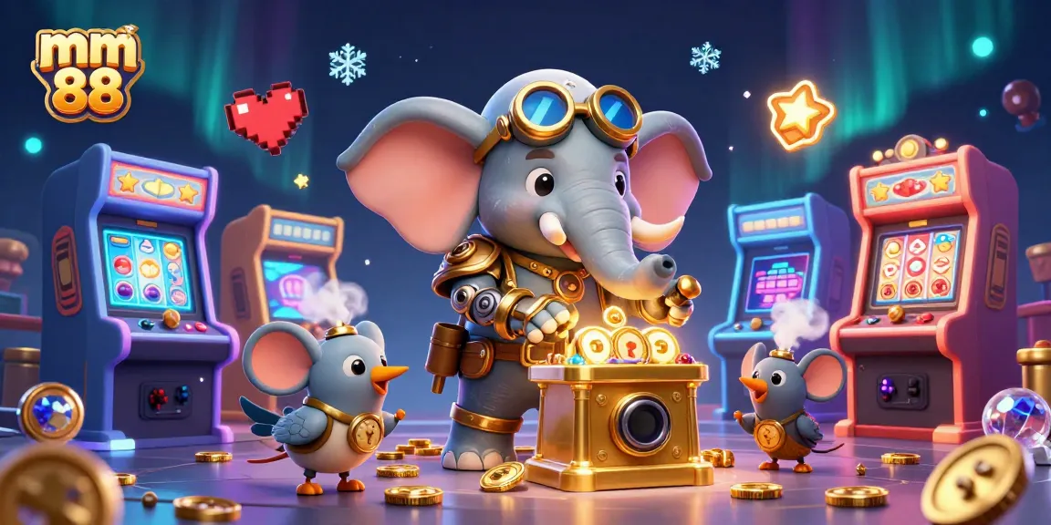 Experience thrilling gameplay at mm 88 with a dazzling display of slot machines and vibrant game elements.